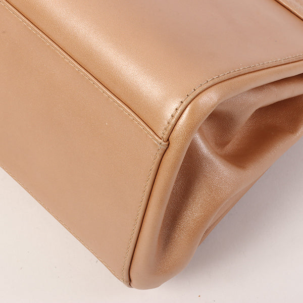 CHANEL Around 2002 Made Chocolate Bar 2.55 Chain Bag Bronze