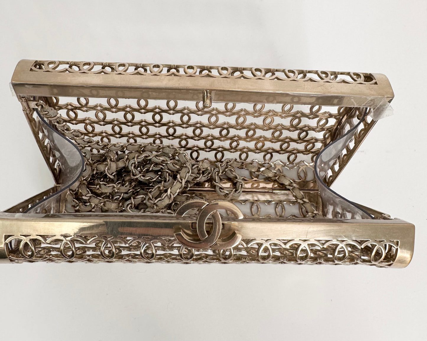 CHANEL 2015 CC Moucharabieh Minaudiere