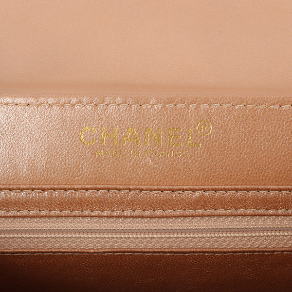 CHANEL Around 2002 Made Chocolate Bar 2.55 Chain Bag Bronze