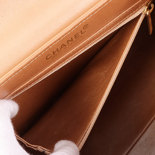 CHANEL Around 2002 Made Chocolate Bar 2.55 Chain Bag Bronze