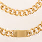 CHANEL 1995 Made Logo Plate Cc Mark Coin Charm Chain Belt