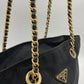 Prada Nylon Tote with Chain Handle