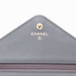 CHANEL Gray Lambskin Chevron Medallion WOC Wallet on Chain