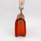 Chanel Le Boy 2012 Medium Orange Lambskin Leather Bag