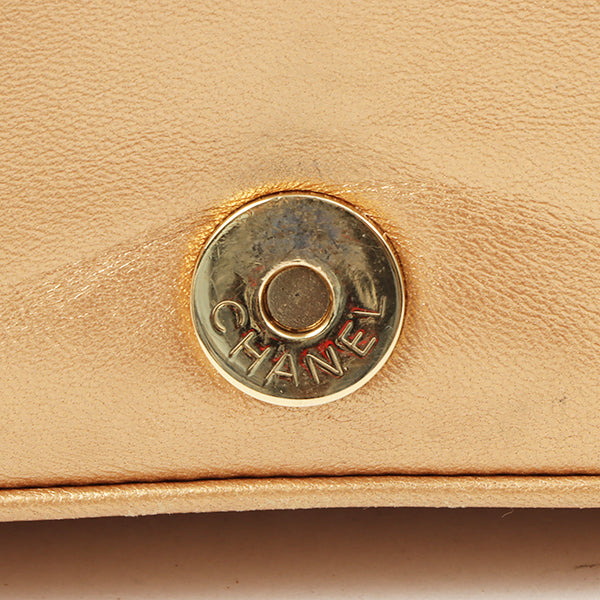 Chanel 2002 Made Big Coco Mark Stitch 2 Way Bag Bronze