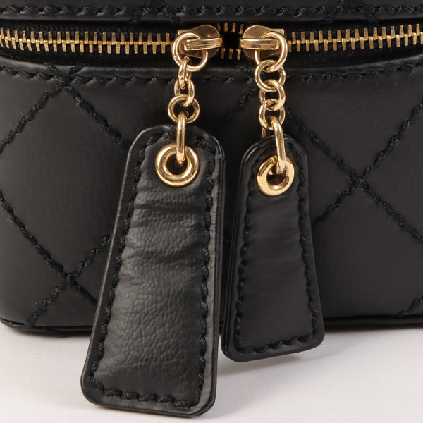 Chanel Around 2001 Made Wild Stitch Turn-Lock Vanity Chain Top Handle Bag Black