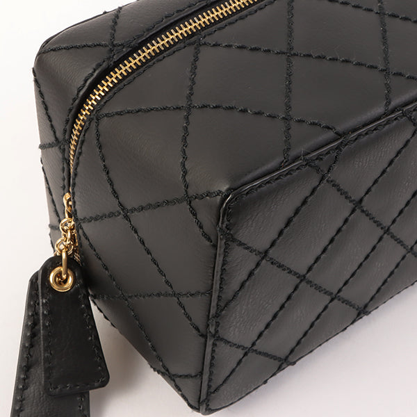 Chanel Around 2001 Made Wild Stitch Turn-Lock Vanity Chain Top Handle Bag Black