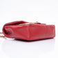 CHANEL Lambskin Rock the Corner Chevron Flap Red Bag