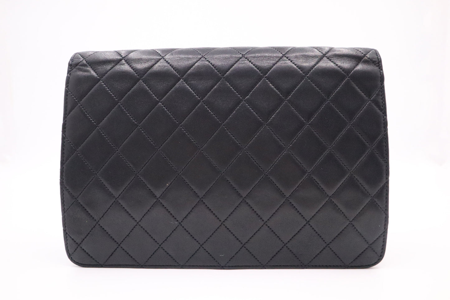 Chanel Medium Single Flap in Black Mattelassé Leather