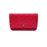 Chanel Classic WOC Wallet on Chain Fuchsia Patent Leather