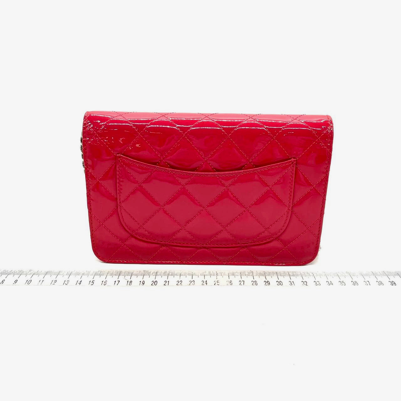 Chanel Classic WOC Wallet on Chain Fuchsia Patent Leather