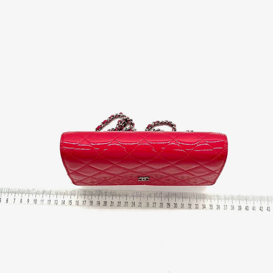 Chanel Classic WOC Wallet on Chain Fuchsia Patent Leather