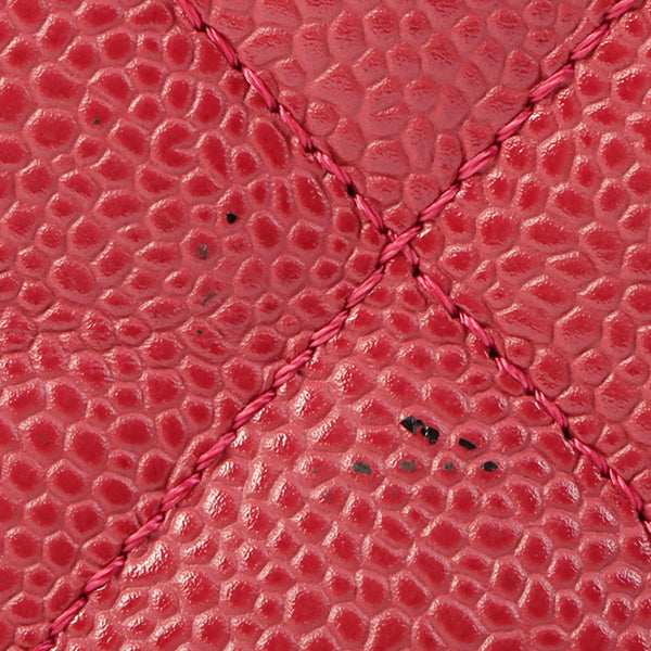 Chanel Around 2000 Made Caviar Skin Cc Mark Stitch Chain Top Handle Bag Pink