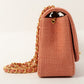 Chanel 1992 Cotton Diana Flap Chain Bag Light Coral