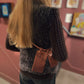 Fendi Lamb Leather/ Cashmere Sweater Jacket