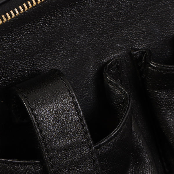 Chanel Around 2001 Made Wild Stitch Turn-Lock Vanity Chain Top Handle Bag Black