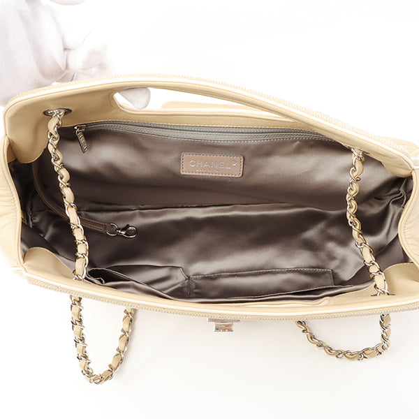 Chanel 2008 Made Wild Stitch 2.55 2 Way Bag Beige