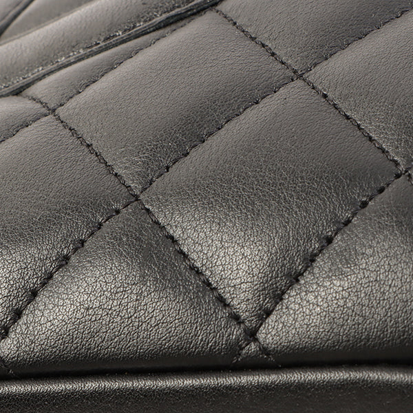 Chanel Around 2005 Made Cambon Shoulder Bag Black