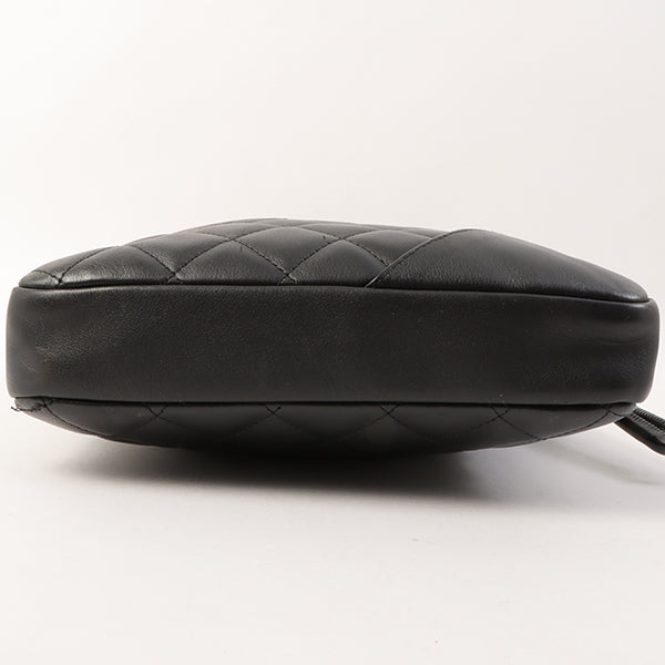 Chanel Around 2005 Made Cambon Shoulder Bag Black