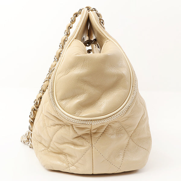 Chanel 2008 Made Wild Stitch 2.55 2 Way Bag Beige