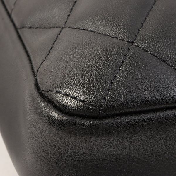 Chanel Around 2005 Made Cambon Shoulder Bag Black