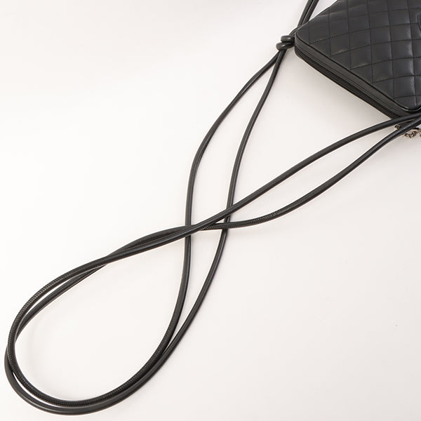 Chanel Around 2005 Made Cambon Shoulder Bag Black