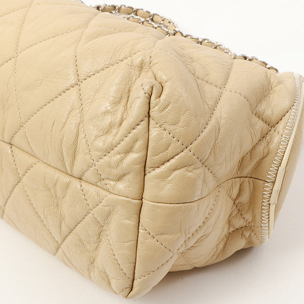 Chanel 2008 Made Wild Stitch 2.55 2 Way Bag Beige