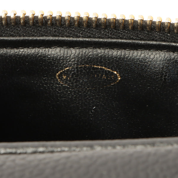 Chanel Around 1997 Made Caviar Skin Cc Mark Stitch Vanity Black
