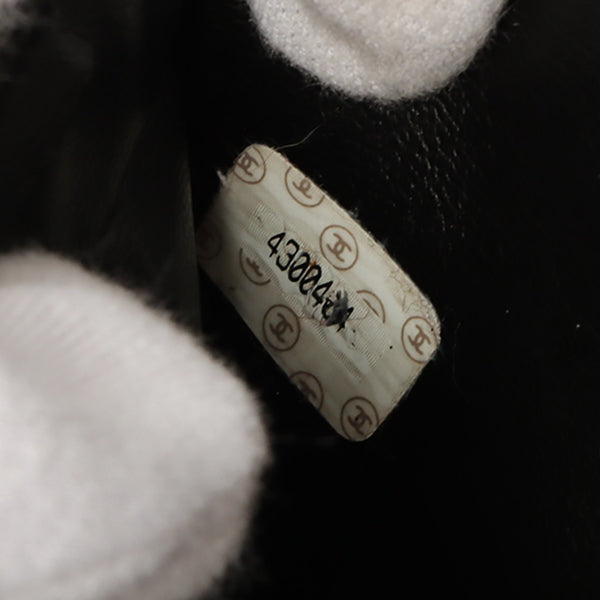 Chanel Around 1997 Made Caviar Skin Cc Mark Stitch Vanity Black