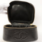 Chanel Around 1997 Made Caviar Skin Cc Mark Stitch Vanity Black