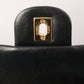 Chanel Around 1990 Made Classic Flap Turn-Lock Chain Bag Black