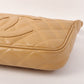 Chanel Around 2001 Made Caviar Skin Cc Mark Stitch Shoulder Bag Beige