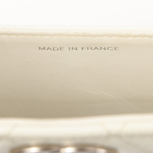 Chanel Around 1996 Made Pvc Turn-Lock Plastic Chain Handbag White