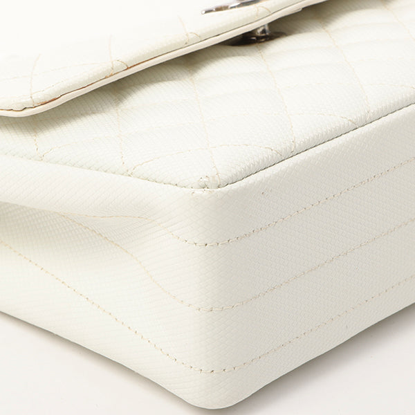 Chanel Around 1996 Made Pvc Turn-Lock Plastic Chain Handbag White