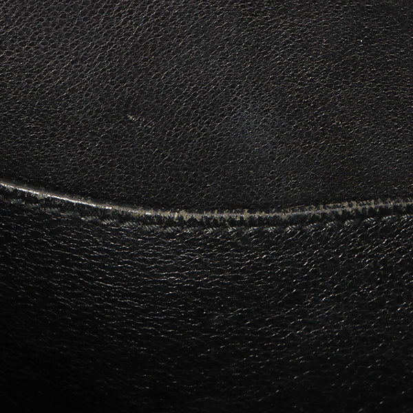 Chanel Around 2001 Made Chocolate Bar Stitch Cc Mark Plate Chain Bag Black