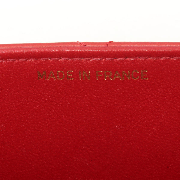 Chanel Around 1991 Made Double Turn-Lock Logo Charm 2Way Bag Red