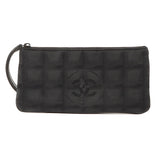 Chanel 2002 Made New Travel Line Nylon Coco Mark Pouch Black