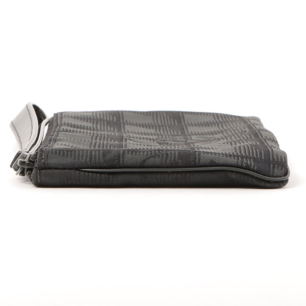 Chanel 2002 Made New Travel Line Nylon Coco Mark Pouch Black