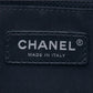 CHANEL Navy Paris Hamburg Felt Gabrielle Hobo Embroidered Wool and Calfskin