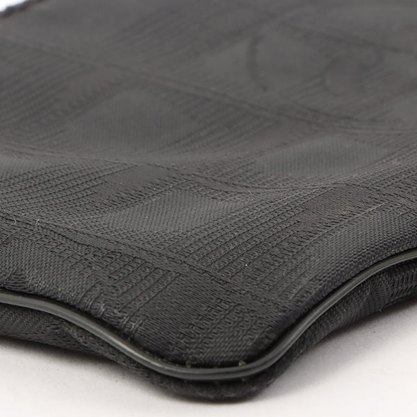 Chanel 2002 Made New Travel Line Nylon Coco Mark Pouch Black