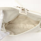 Chanel Around 2003 Made Chain Design Flap 2.55 Button Shoulder Bag White