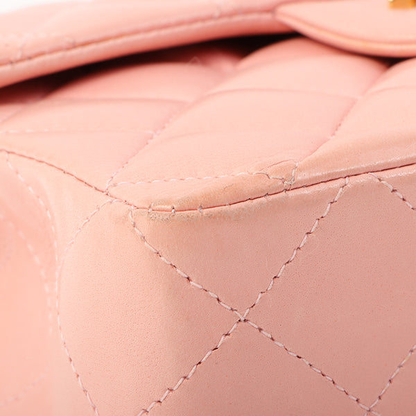 Chanel Around 2003 Made Classic Flap Chain Bag Mini Pink