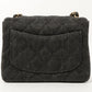 Chanel Around 1998 Made Denim Classic Flap Chain Bag Mini Black