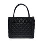 CHANEL Beautiful Cabas Medallion bag in black caviar leather, SHW