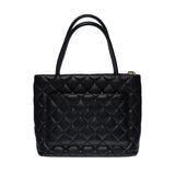 CHANEL Beautiful Medaillon Tote bag in black caviar leather, GHW