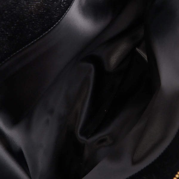 Chanel Around 1995 Made Caviar Skin Supermodel Black