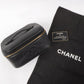 Chanel Around 1995 Made Caviar Skin Cc Mark Stitch Vanity Black