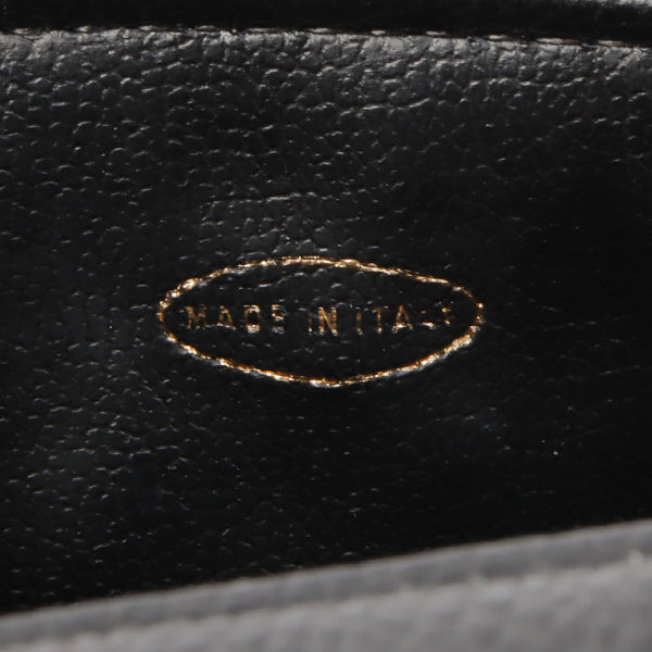 Chanel Around 1995 Made Caviar Skin Cc Mark Stitch Vanity Black