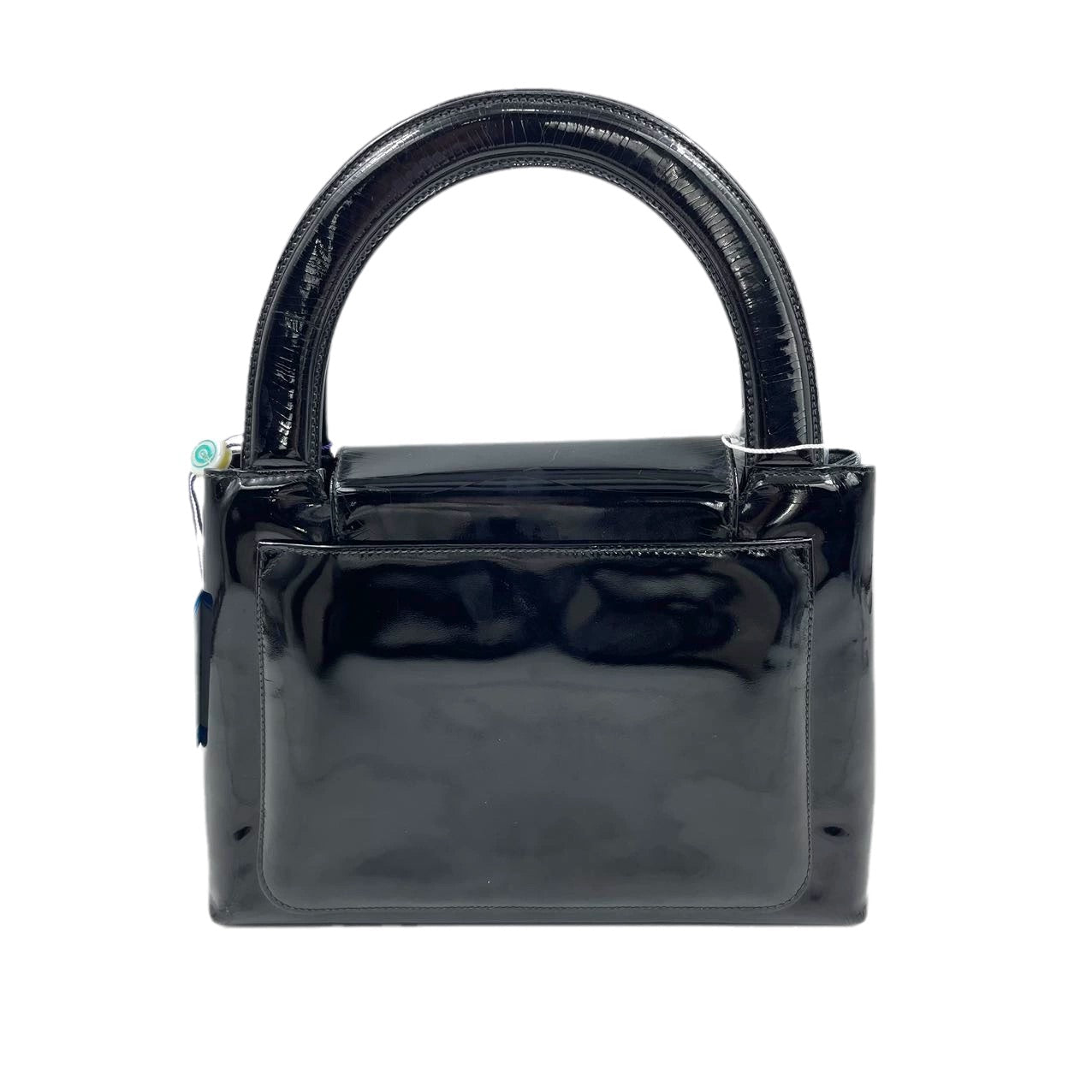 Chanel Kelly   Top Handle Black Patent Leather with Gold Hardware Medium Size