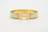 Hermes Clic H White Bracelet